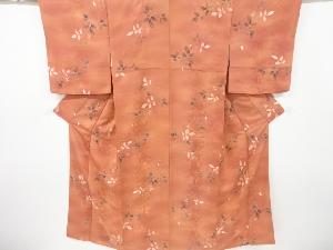 枝の実模様小紋着物